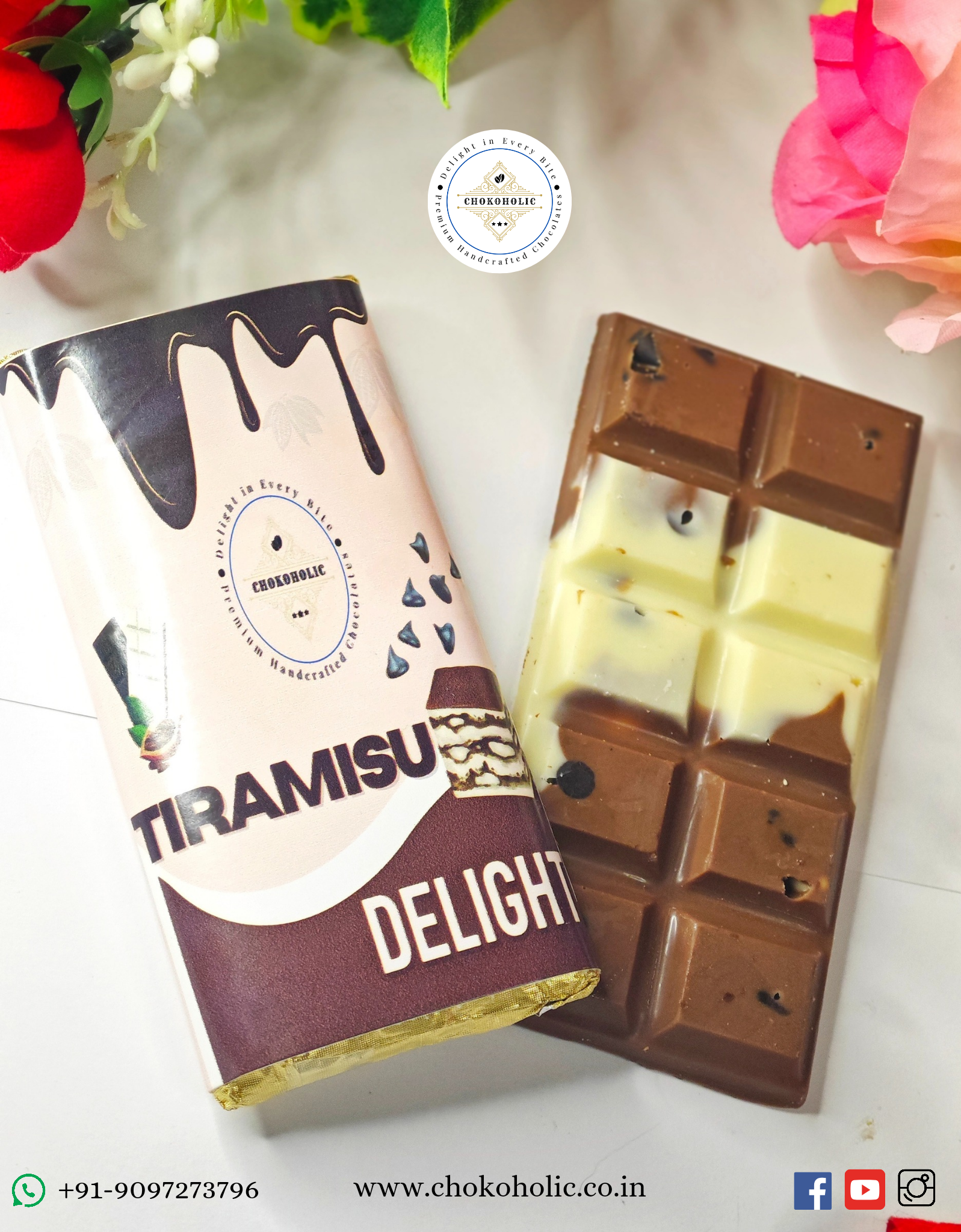 Tiramisu Delight Premium Chocolate Bar