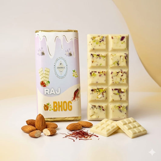 Chokoholic Rajbhog Flavour Chocolate Bar