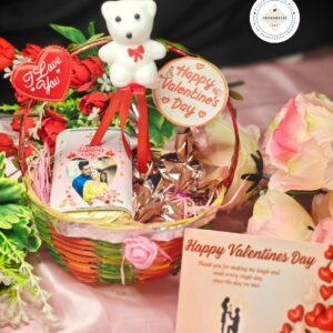 Valentine’s Day Special Handmade Assorted Chocolate Gift Basket ( Personalised )