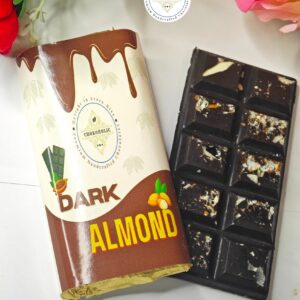 Dark Almond Medium Chocolate Bar